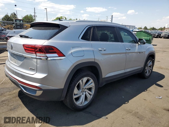 2020 Volkswagen Atlas SEL with VIN 1V2MC2CA6LC207180, listed as a Copart auction lot 61942554 with 58,814 mi miles and Clean title. Bid and sale history available at DreamBid. Image 3.