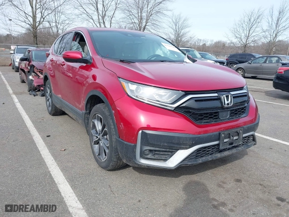 2021 Honda CR-V EX-L with VIN 2HKRW2H87MH659245, listed as a IAAI auction lot 41586789 with 100,279 mi miles. Bid and sale history available at carsss.com. Image 1.
