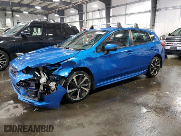 2020 Subaru Impreza Special Sports with VIN 4S3GTAJ67L1722384, listed as a Copart auction lot 82853834 with 82,206 mi miles and Salvage title. Bid and sale history available at DreamBid. Image 1.