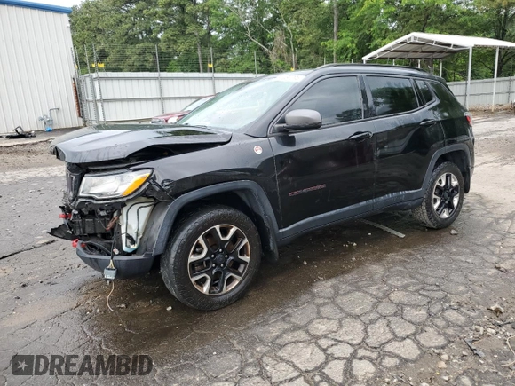 2018 Jeep Compass Trailhawk z VIN 3C4NJDDB4JT147867, wystawiony jako Copart lot #55981295 z przebiegiem 107 718 mil mil oraz Szkoda całkowita • Salvage title. Historia ofert i sprzedaży dostępna na DreamBid. Obrazek 1.