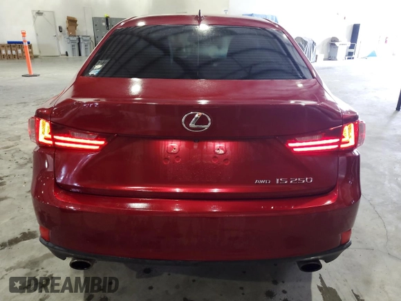 2014 Lexus IS 250 with VIN JTHCF1D29E5005543, listed as a Copart auction lot 64563095 with 88,284 mi miles and Salvage title. Bid and sale history available at DreamBid. Image 6.