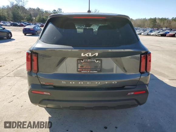 2022 Kia Sorento LX with VIN 5XYRG4LC8NG146129, listed as a Copart auction lot 41625855 with 59,461 mi miles and Salvage Title. Bid and sale history available at carsss.com. Image 6.