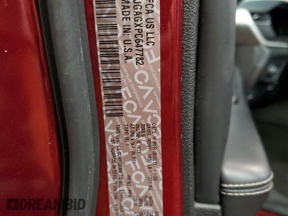 2023 Jeep Grand Cherokee Laredo with VIN 1C4RJGAGXPC647782, listed as a Copart auction lot 45349005 with 36,268 mi miles and Clean title. Bid and sale history available at DreamBid. Image 14.