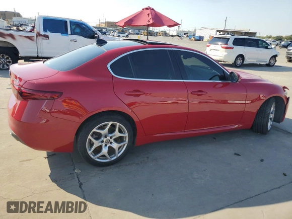 2020 Alfa Romeo Giulia Ti with VIN ZARFANBN4L7638623, listed as a Copart auction lot 75250364 with 37,218 mi miles and Salvage Title. Bid and sale history available at carsss.com. Image 3.