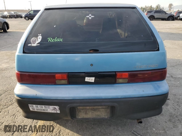 1994 Geo Metro z VIN 2C1MR2467R6780100, wystawiony jako Copart lot #45597135 z przebiegiem 100 000 mil mil oraz Szkoda całkowita • Salvage title. Historia ofert i sprzedaży dostępna na DreamBid. Obrazek 6.