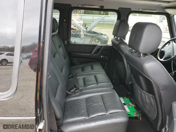 2002 Mercedes-Benz G-Class with VIN WDCYR49E12X133160, listed as a Copart auction lot 47310015 with 93,526 mi miles and Salvage Title. Bid and sale history available at carsss.com. Image 11.