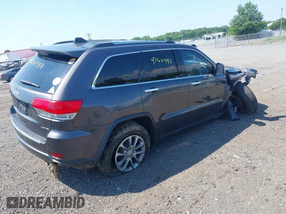 2016 Jeep Grand Cherokee Limited with VIN 1C4RJFBG6GC357385, listed as a IAAI auction lot 42611997 with 148,177 mi miles and . Bid and sale history available at DreamBid. Image 4.