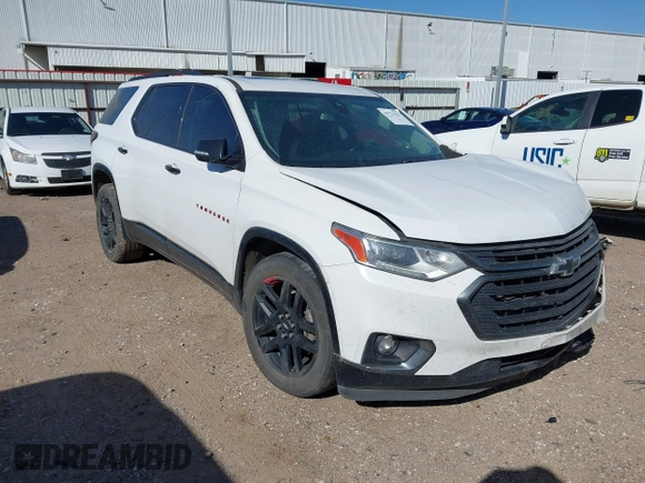 2019 Chevrolet Traverse Premier with VIN 1GNERKKW9KJ253783, listed as a IAAI auction lot 41723323 with 55,750 mi miles. Bid and sale history available at carsss.com. Image 1.