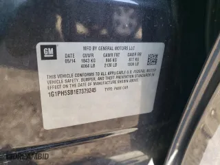 2014 Chevrolet Cruze ECO with VIN 1G1PH5SB1E7379245, listed as a Copart auction lot 44494015 with 172,294 mi miles and Salvage Title. Bid and sale history available at carsss.com. Image 12.