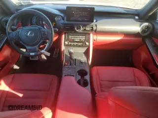 2024 Lexus IS 350 F Sport with VIN JTHGZ1E29R5034487, listed as a Copart auction lot 87899355 with 12,895 mi miles and Salvage title. Bid and sale history available at DreamBid. Image 8.