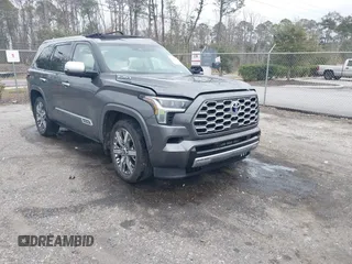 2023 Toyota Sequoia SR5 with VIN 7SVAAAAA5PX001666, listed as a IAAI auction lot 41386998 with 43,559 mi miles. Bid and sale history available at carsss.com. Image 1.