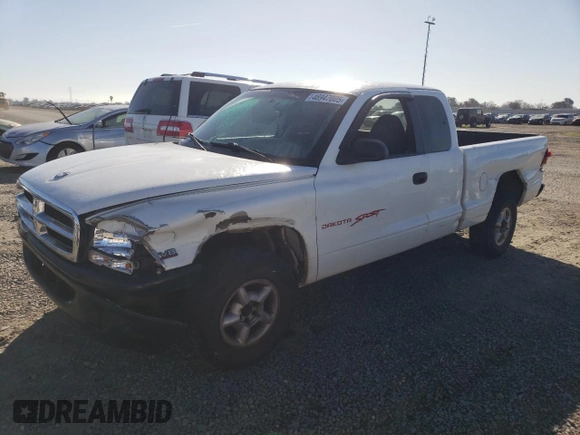 1999 Dodge Dakota SLT with VIN 1B7GG22Y6XS119274, listed as a Copart auction lot 46947005 with 264,537 mi miles and Salvage Title. Bid and sale history available at DreamBid. Image 1.