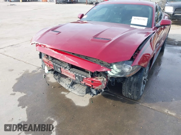 2019 Ford Mustang EcoBoost with VIN 1FA6P8TH2K5162097, listed as a IAAI auction lot 41902511 with 73,306 mi miles and . Bid and sale history available at carsss.com. Image 6.