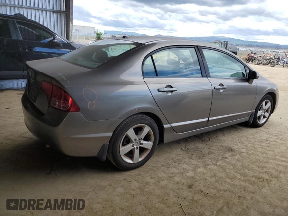 2007 Honda Civic EX with VIN 2HGFA16887H308759, listed as a Copart auction lot 47852395 with 80,540 mi miles and Salvage Title. Bid and sale history available at DreamBid. Image 3.