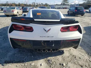 2017 Chevrolet Corvette Z51 1LT with VIN 1G1YH2D70H5103344, listed as a Copart auction lot 84568344 with 0 mi miles and Salvage Title. Bid and sale history available at carsss.com. Image 6.