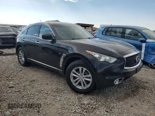 2017 Infiniti QX70 with VIN JN8CS1MW6HM415277, listed as a Copart auction lot 63038955 with 151,451 mi miles and Salvage title. Bid and sale history available at DreamBid. Image 4.