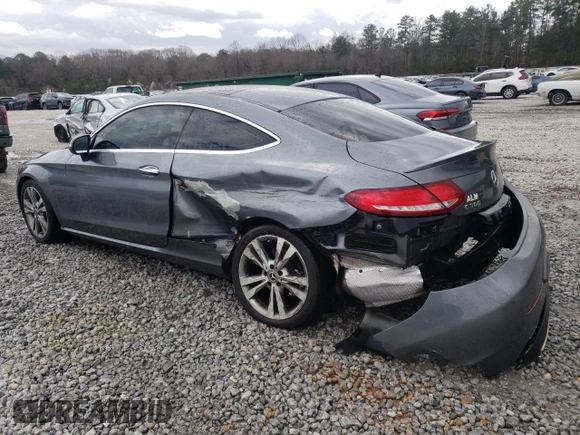 2018 Mercedes-Benz C 300 with VIN WDDWJ4KB3JF722371, listed as a Copart auction lot 47525335 with 62,940 mi miles and Salvage title. Bid and sale history available at DreamBid. Image 2.