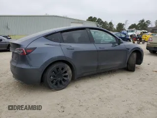 2022 Tesla Model Y Long Range with VIN 7SAYGAEE6NF523835, listed as a Copart auction lot 47874565 with Not Provided miles and Salvage Title. Bid and sale history available at DreamBid. Image 3.