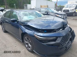 2024 Honda Accord EX with VIN 1HGCY1F37RA055602, listed as a IAAI auction lot 42185997 with 16,730 mi miles and . Bid and sale history available at DreamBid. Image 1.
