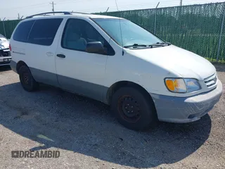 2002 Toyota Sienna CE z VIN 4T3ZF19C32U425073, wystawiony jako IAAI lot #42467693 z przebiegiem 202 669 mil mil oraz . Historia ofert i sprzedaży dostępna na DreamBid. Obrazek 1.