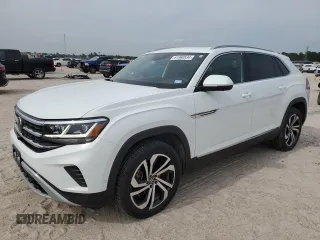 2021 Volkswagen Atlas SEL Premium with VIN 1V2TE2CA1MC220572, listed as a Copart auction lot 61960534 with 35,929 mi miles and Salvage title. Bid and sale history available at DreamBid. Image 1.