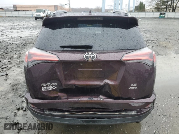 2018 Toyota RAV4 LE with VIN 2T3BFREV6JW737751, listed as a Copart auction lot 49123855 with 92,642 mi miles and Salvage Title. Bid and sale history available at DreamBid. Image 6.