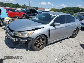 2016 Honda Accord Sport с VIN 1HGCR2F55GA176808, выставлен на аукционе Copart как лот 62938255 с пробегом Не указан миль и Списание • Salvage title. История ставок и продаж доступна на DreamBid. Изображение 1.
