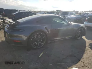 2024 Porsche 911 Turbo with VIN WP0AD2A99RS253482, listed as a Copart auction lot 80100954 with 0 mi miles and Salvage Title. Bid and sale history available at carsss.com. Image 3.