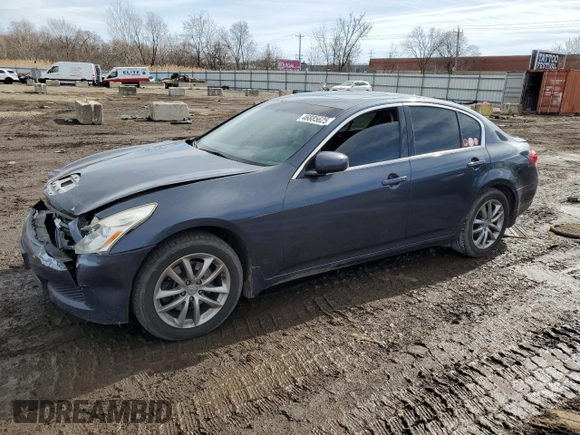2008 Infiniti G35 Sedan x with VIN JNKBV61F68M262091, listed as a Copart auction lot 46885625 with 127,371 mi miles and Salvage Title. Bid and sale history available at carsss.com. Image 1.
