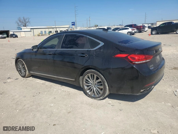 2015 Hyundai Genesis 5.0L with VIN KMHGN4JF1FU064264, listed as a Copart auction lot 45458375 with 113,715 mi miles and Salvage Title. Bid and sale history available at carsss.com. Image 2.