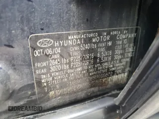 2005 Hyundai Santa Fe GLS with VIN KM8SC73D85U890802, listed as a Copart auction lot 80218154 with 230,793 mi miles and Salvage Title. Bid and sale history available at carsss.com. Image 13.