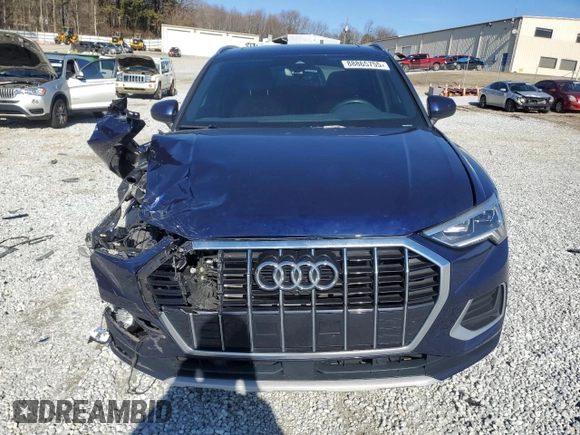 2022 Audi Q3 Premium Plus with VIN WA1BUCF36N1127685, listed as a Copart auction lot 42190355 with 45,862 mi miles and Salvage title. Bid and sale history available at DreamBid. Image 5.