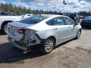 2017 Ford Fusion S with VIN 3FA6P0G71HR150774, listed as a IAAI auction lot 41847045 with 97,599 mi miles. Bid and sale history available at carsss.com. Image 4.