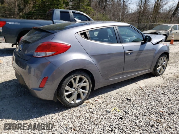 2016 Hyundai Veloster with VIN KMHTC6AD5GU275712, listed as a Copart auction lot 48259043 with 125,345 mi miles. Bid and sale history available at carsss.com. Image 3.