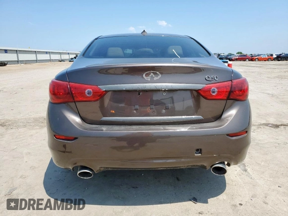 2017 Infiniti Q50 Premium with VIN JN1EV7AP7HM739109, listed as a Copart auction lot 59204345 with 62,480 mi miles and Salvage title. Bid and sale history available at DreamBid. Image 6.