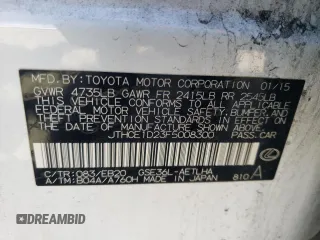 2015 Lexus IS 350 with VIN JTHCE1D23F5008300, listed as a Copart auction lot 74516744 with 96,320 mi miles and Salvage title. Bid and sale history available at DreamBid. Image 12.