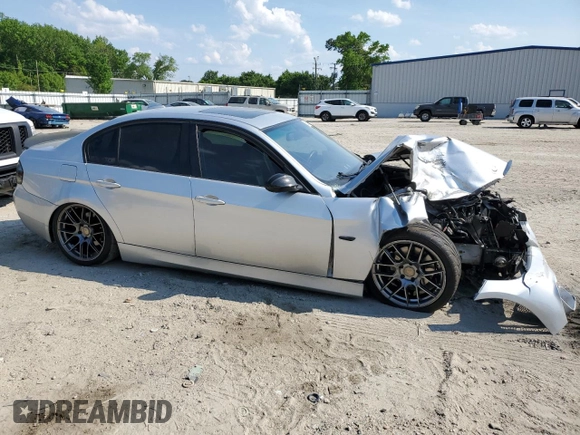 2008 BMW 3 Series 328i with VIN WBAVC53508FZ86430, listed as a Copart auction lot 55310805 with 160,013 mi miles and Salvage Title. Bid and sale history available at DreamBid. Image 4.