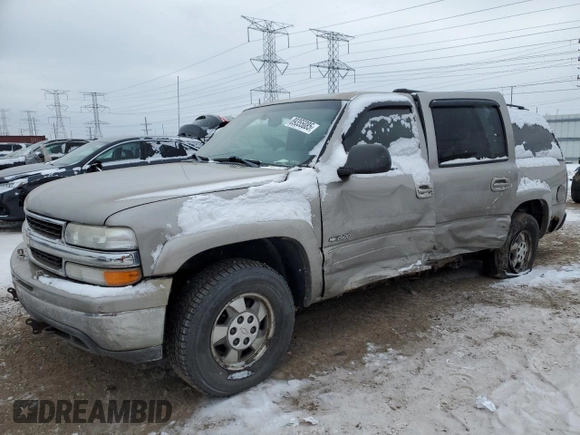2001 Chevrolet Suburban LS with VIN 1GNFK16T21J103970, listed as a Copart auction lot 89355085 with 247,993 mi miles and Salvage Title. Bid and sale history available at carsss.com. Image 1.