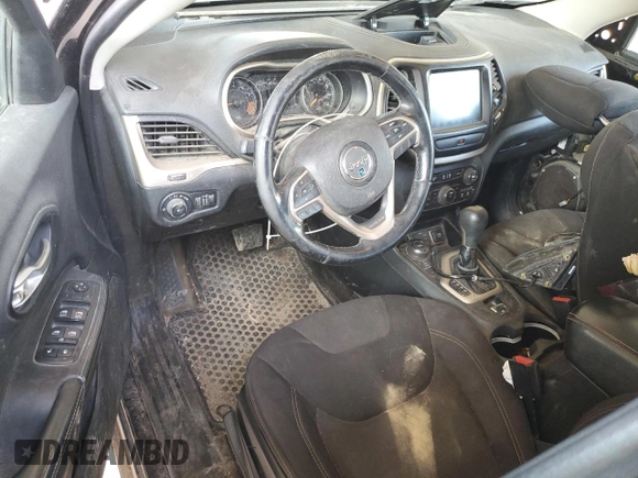 2015 Jeep Cherokee Latitude with VIN 1C4PJMCS6FW727357, listed as a Copart auction lot 49679635 with 178,558 mi miles and Salvage Title. Bid and sale history available at carsss.com. Image 8.