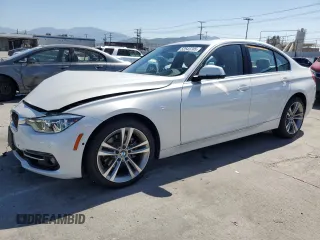 2017 BMW 3 Series 330i with VIN WBA8B9C39HK885321, listed as a Copart auction lot 52543705 with 18,349 mi miles and Salvage Title. Bid and sale history available at carsss.com. Image 1.