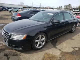 2015 Audi A8 L 4.0T with VIN WAU32AFD7FN033464, listed as a Copart auction lot 42682643 with 130,105 mi miles. Bid and sale history available at carsss.com. Image 1.