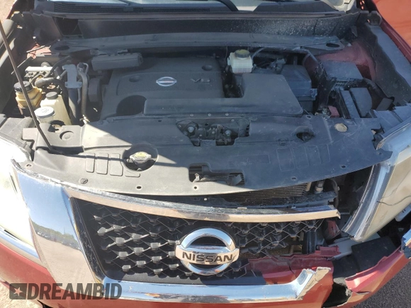 2014 Nissan Pathfinder S with VIN 5N1AR2MM1EC687297, listed as a Copart auction lot 57609195 with 212,280 mi miles and Clean title. Bid and sale history available at DreamBid. Image 12.