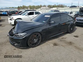 2018 BMW M3 with VIN WBS8M9C53J5L00440, listed as a Copart auction lot 54178485 with 47,451 mi miles and Salvage Title. Bid and sale history available at carsss.com. Image 1.