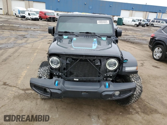 2023 Jeep Wrangler Rubicon z VIN 1C4JJXR63PW566503, wystawiony jako Copart lot #49884605 z przebiegiem 19 304 mil mil oraz Szkoda całkowita • Salvage title. Historia ofert i sprzedaży dostępna na DreamBid. Obrazek 5.