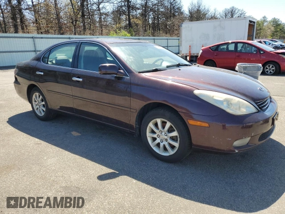 2004 Lexus ES 350 with VIN JTHBA30G240021392, listed as a Copart auction lot 55012755 with 147,382 mi miles and Clean Title. Bid and sale history available at DreamBid. Image 4.