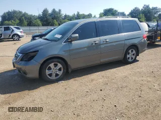 2008 Honda Odyssey Touring with VIN 5FNRL38998B072993, listed as a Copart auction lot 62384455 with 139,466 mi miles and Salvage title. Bid and sale history available at DreamBid. Image 1.