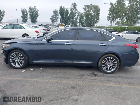 2017 Genesis G80 3.8L with VIN KMHGN4JE9HU181178, listed as a IAAI auction lot 42570337 with 84,104 mi miles and . Bid and sale history available at DreamBid. Image 14.