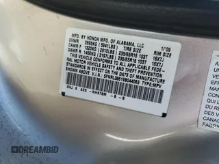 2009 Honda Odyssey EX-L with VIN 5FNRL38619B044063, listed as a Copart auction lot 52372505 with 204,658 mi miles and Salvage Title. Bid and sale history available at DreamBid. Image 13.