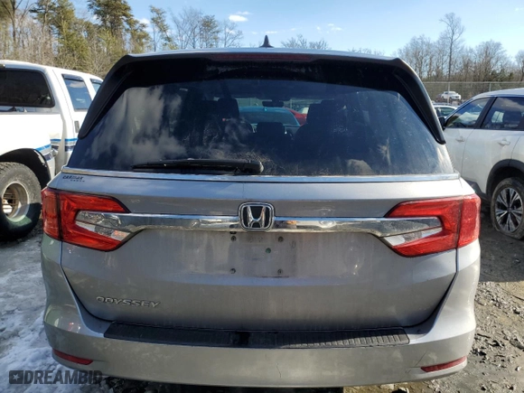 2019 Honda Odyssey EX-L with VIN 5FNRL6H75KB017819, listed as a Copart auction lot 87477044 with 81,061 mi miles and Salvage Title. Bid and sale history available at carsss.com. Image 6.