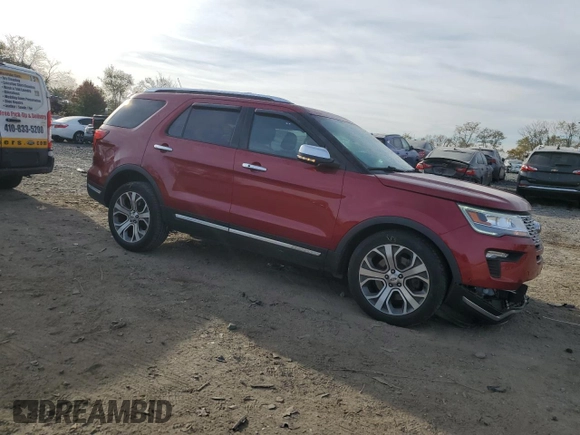 2018 Ford Explorer Platinum with VIN 1FM5K8HT0JGB63491, listed as a Copart auction lot 80154764 with 69,460 mi miles and Salvage Title. Bid and sale history available at carsss.com. Image 4.